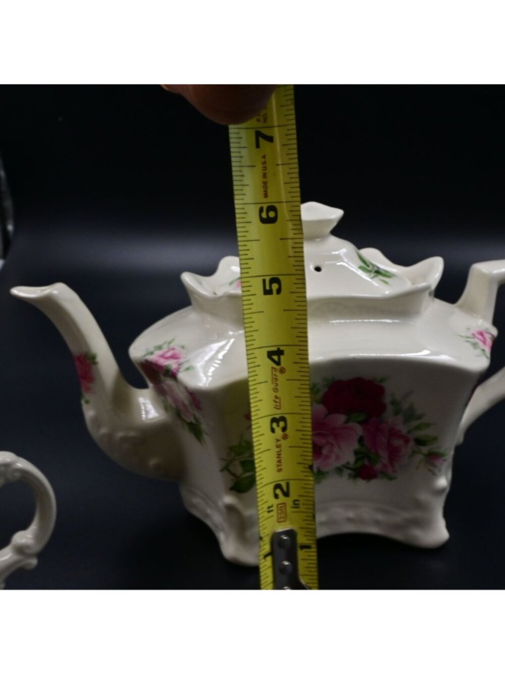Crowne Oakes Designs New York Rose Tea Set - Teapot, Cream, Sugar Canisters - Picture 11 of 11